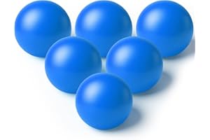 Jenaai 6 Pack Roll and Score Game Ball 2.48 Inch for Family Game Rooms Ramp Shot, Ladder Toss, Outdoor Lawn Games Replacement Balls for Arcade Ball Toss Games