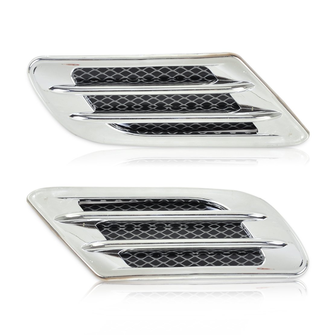 Chrome Car Auto Side Air Vent Fender Cover Intake Duct