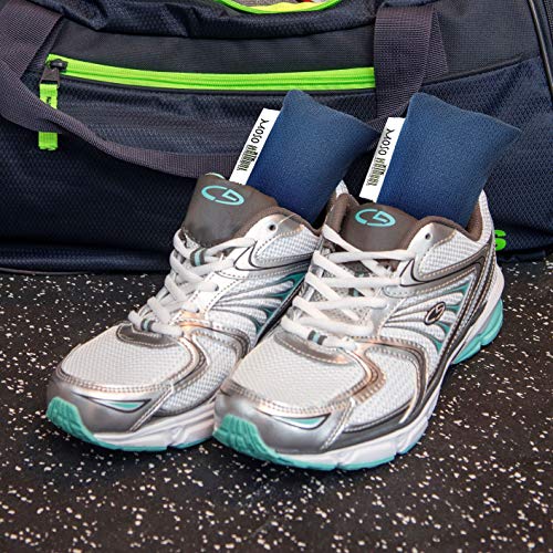 MOSO NATURAL Active Life Mini Air Purifying Bag. Bamboo Charcoal Air Freshener, Deodorizer, Odor Eliminator, Odor Absorber for Shoes, Gym Bags and Sports Gear. Pack of 1 (2 Total)