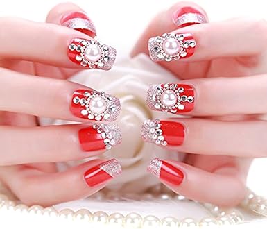 Tininna Professionnnelle Design Strass Deco Pour Ongles Faux Nail Art Naturels Gel Uv Vernis Pr Maquillage Rouge Amazon Fr Vetements Et Accessoires