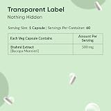 AMBROSIAL Bacopa Monnieri Brahmi Capsules 500mg 60 Tablets Non-GMO Gluten Free view 6