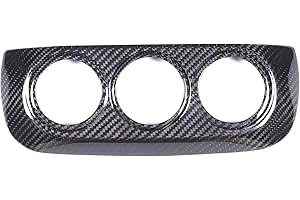 Daeiclru Real Carbon Fiber Center Console Air Conditioning Switch Panel Frame Cover Trim Compatible with Nissan Z RZ34 400Z F