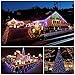 Pobon Solar String Lights Outdoor, 4 Colors Starry Lights 100 Led 33' Waterproof Copper Wire Fairy Ambiance Lighting with 2 Modes for Garden, Patio, Wedding, Christmas Party and Holiday Decoration