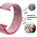 amBand Compatible for Apple Watch Sport Loop Band 38mm, Lightweight Breathable Nylon Replacement Band for Apple Watch Series 1, Series 2, Series 3, Sport, Edition-Hot Pink