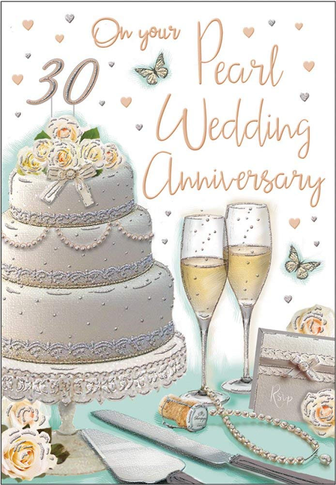 Annivesary Card Pearl (30th) - 9 x 6 inches - Regal Publishing