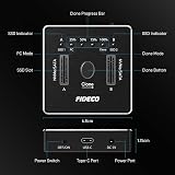 FIDECO M.2 NVMe SATA SSD Cloner Dock USB 3.2 Gen 2 20Gbps Dual Offline Clone view 8
