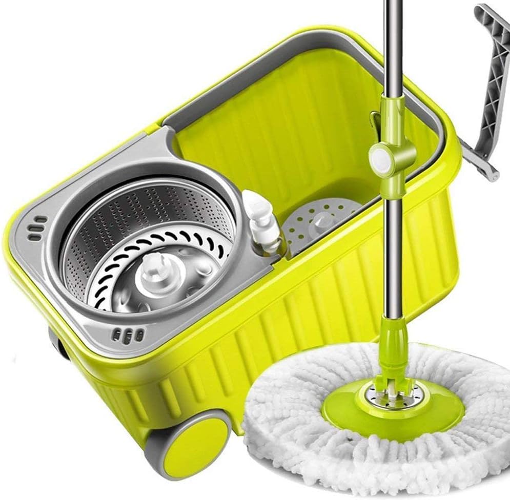 Microfibre Floor Mop and Bucket Sets Turbo Spinning Mop and Bucket with