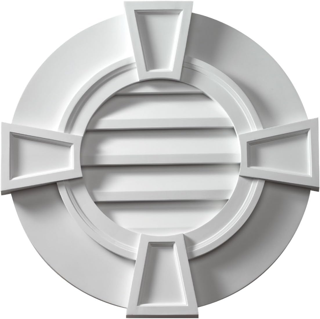 Fypon Rlv24tk 24 W X 24 H Decorative Round Louver With Flat Trim