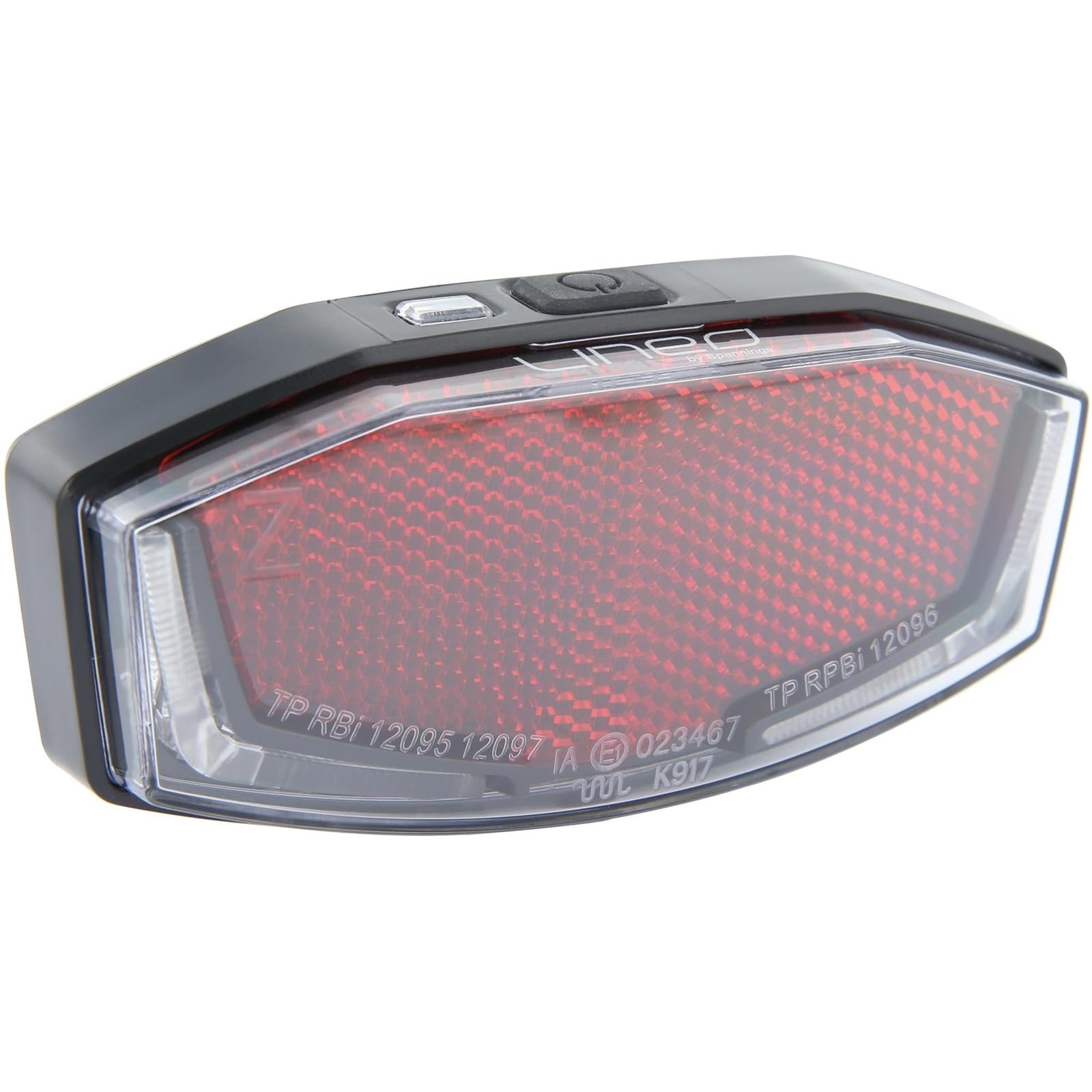 Spanninga Unisex Adult v610012 a Rear Bicycle Light, Red