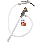 DeWay Battery-Powered Stick Fuel Transfer Pump with Hand Trigger Nozzle, 3.2GPM Flow Rate & 51” Clear Transfer Hose | Fits Most Gas Cans for Pumping Gasoline, Kerosene, Diesel & Non-Potable Water