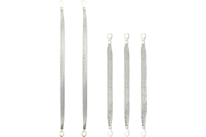 GMAPATS 3pcs 10 x 1/2 Inch and 2pcs 13 x 1/2 Inch Universal Automotive Ground Strap Kit, Vehicle Grounding Cable, Braided Cop