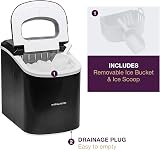 Andrew James 2.2L Ice Maker Machine Portable Countertop Ice Dispenser view 7