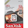 SanDisk 128GB Ultra SDXC UHS-I Memory Card - 120MB/s, C10, U1, Full HD, SD Card - SDSDUN4-128G-GN6IN
