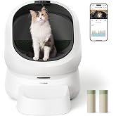 PETLIBRO Automatic Litter Box with AI Waste Analysis, Open-Top Self Cleaning Litter Box with 35 Count Litter Liners, Smart Cat Litterbox with Multi-Cats Recognition, Usage Tracking &amp; Auto Odor-Control