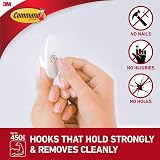 Command Small Designer Hooks White Pack of 2 Hooks and 4 Strips view 2