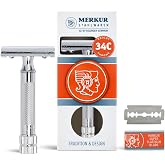 Merkur Mk34c Double Edge Razor with Heavy Duty Short Handle