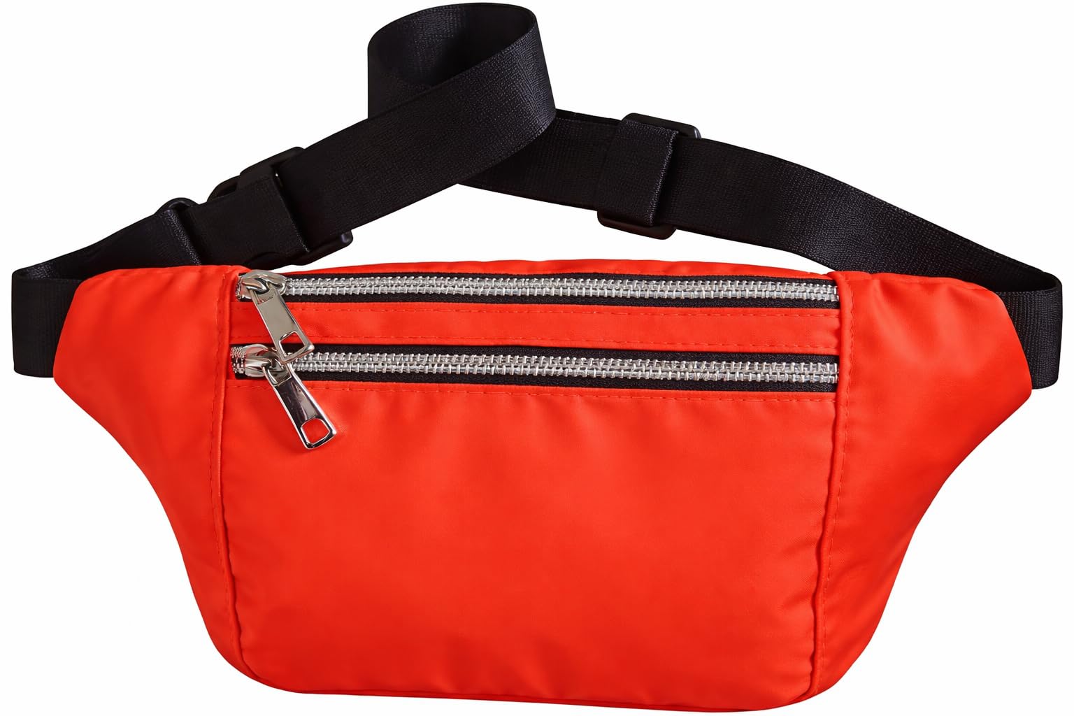 Ladies Bright Neon Bum Bag Fanny Pack Waist Pack Pink Yellow Green or Orange Festival Bag (Orange)