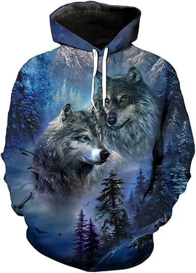 wolf print sweatshirt