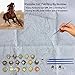 iCoostor DIY Painting Paint by Numbers for Adults with Brush, Paint by Numbers Kit for Adults Beginner, Running Horse Pattern 16x20inch