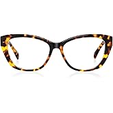 FancyFlower Cat Eye Reading Glasses for Women - Acetate Tortoise - Sofia Readers Chic & Modern Design FF-6253