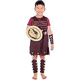 fun shack Gladiator Costume Kids Roman Soldier Boys Halloween Costume