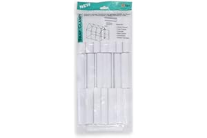 BXLIVE Snap Clamp Greenhouse Cover PVC Clamps for Hoop Pipe Frames - Garden / Plant Cover Clips (11-EZ - 1/2'' Pipe Clamps - JAK Packaging, 40), White