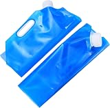 Yibaijia 5L Collapsible Water Container 4 Pack Outdoor Car Water Carrier Blue view 3