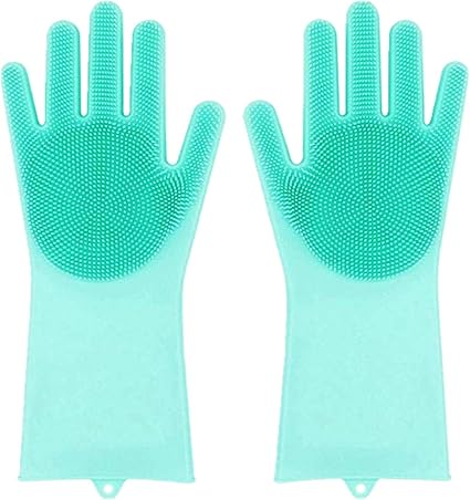 des gants en caoutchouc