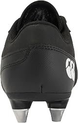 Canterbury Phoenix Raze Junior Soft Ground Rugby Boots Black White 4 view 4