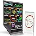 Bigtime Weekly Family Calendar Planner / Day Organizer. Magnetic Dry Erase Chalkboard Style Background for Mom - 16x11.75