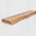Live Edge Chunky Rustic Floating Shelf 6x1.5, Dark Oak, 39 inch