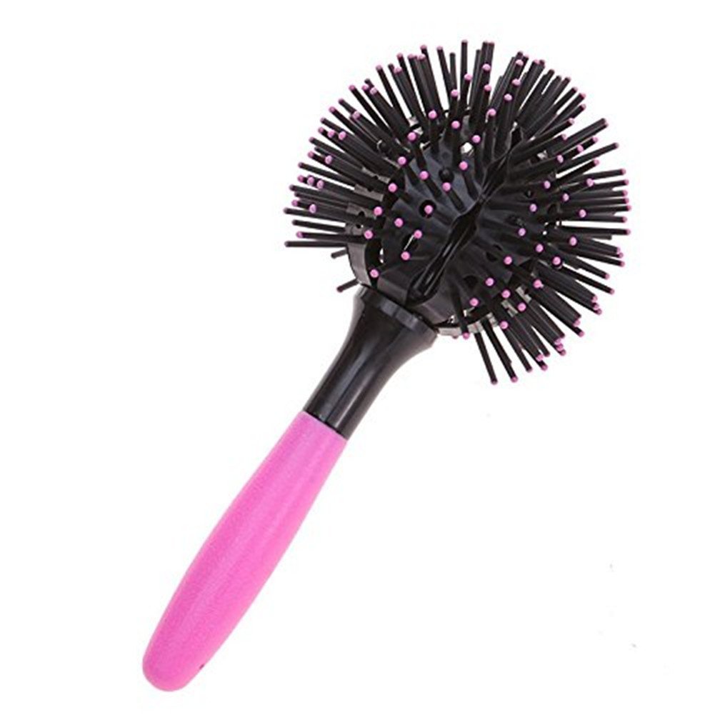 Hair Brush,Blown Ball Hair Brush,3D Hair Brush for Salon Round Hairstyle Curling Hair Curler Ball Making