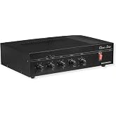 Bogen C35 Classic Series 35W Public Address Mixer Amplifier, 4-Input PA Amplifier with Telephone Paging, 4/8/16 Ohm, 25V/70V Outputs, Treble &amp; Bass Controls, Thermal Protection, Black