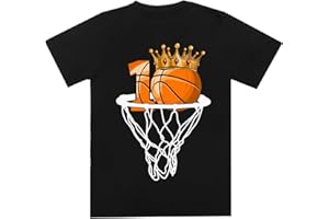 Basketball Happy 10th Birthday Boy Shirt Bball 10 Years Old T-Shirt Sweatshirt Hoodie for Boy Girl Kids