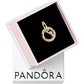 PANDORA Aries Zodiac Dangle Charm - Compatible with PANDORA ME & Moments Jewelry - Zodiac Sign Jewelry - Great Gift for Her - 14k Gold with Clear Cubic Zirconia - With Gift Box