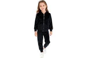 HSTiSan Toddler Boy Girls Clothes Set Tracksuit Hoodie Fleece Jogger Outfits Kids 2 Pieces Sweatsuit Sweatpants 6M-11Years