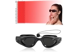 FUKAISU Protective Goggles for Tanning, Sun Tanning Bed Goggles Protective Eyewear Eye Protection for LED Light Home Beauty Sunbathing Use Include Case and Glasses Cloth (Black)