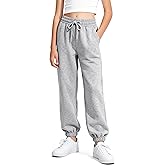 BOOPH Girls Fleece Sweatpants Kids Winter Sweat Pants Athletic Joggers Clothes for Teen Girls