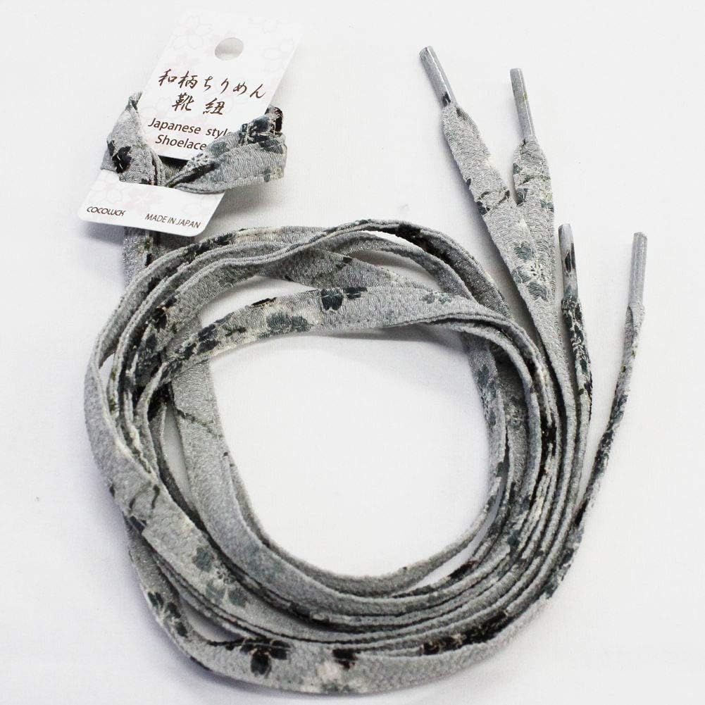 Amazon Com Japanese Chirimen Shoelaces For Sneakers 117cm 46inch Grey Shoes
