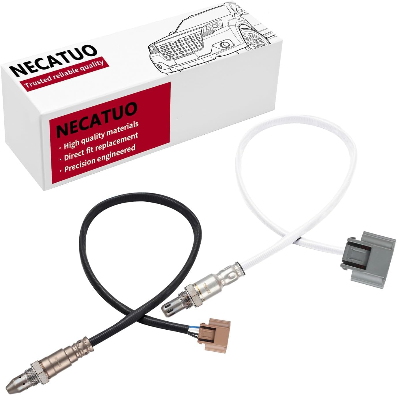 Photo 1 of NECATUO 234-9133 & 234-4905 O2 Oxygen Sensor Set (2-Pack) - Upstream & Downstream, Heated Air Fuel Ratio | Direct Fit for 2013-2017 Nissan Altima 2.5L | Replace OEM 226A0-3TA0B, 211500-7590