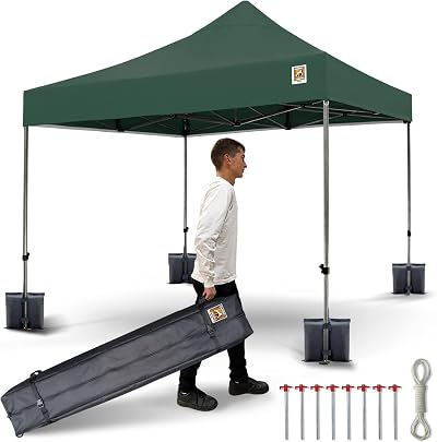 Gorilla Gazebo 3x3m Pop Up Fully Waterproof Heavy Duty with Leg Weights