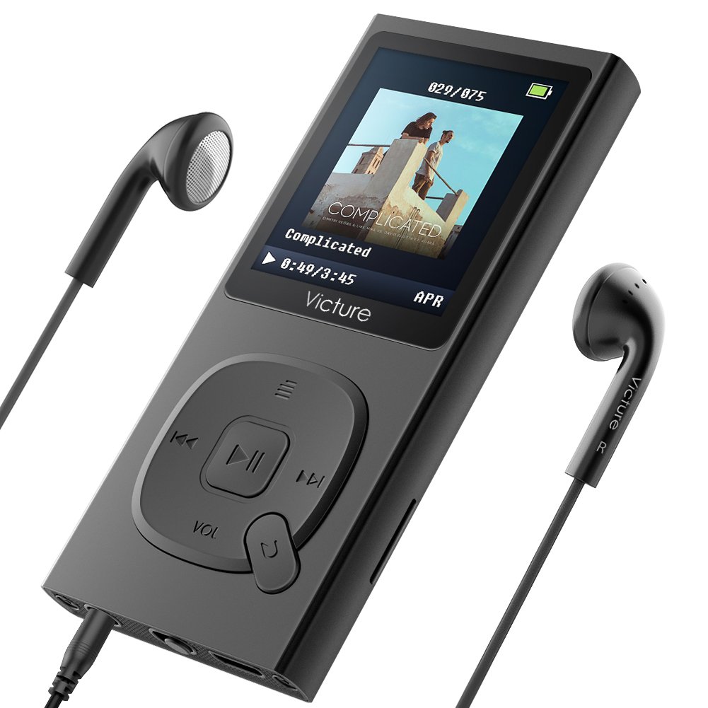 Amazon.com: Victure 100 Hours MP3 Player 8G Portable Lossless Sound Hi-Fi  Metal Music Player with Headphone FM Radio 1.8TFT Screen Voice Recorder, ...