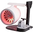 Creative Turbo Desktop Turbo Fan With Red Light, Adjustable Aircraft Fan With Spray, Jet Engine Model Kit With Humidification Spray, Strong Airflow, Low Noise, 3D, Idear Gift for Friend