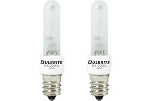 Bulbrite KX60FR/E12 60W KX-2000 Krypton/Xenon T3 Frost Bulb Candelabra Base,-2 Pk