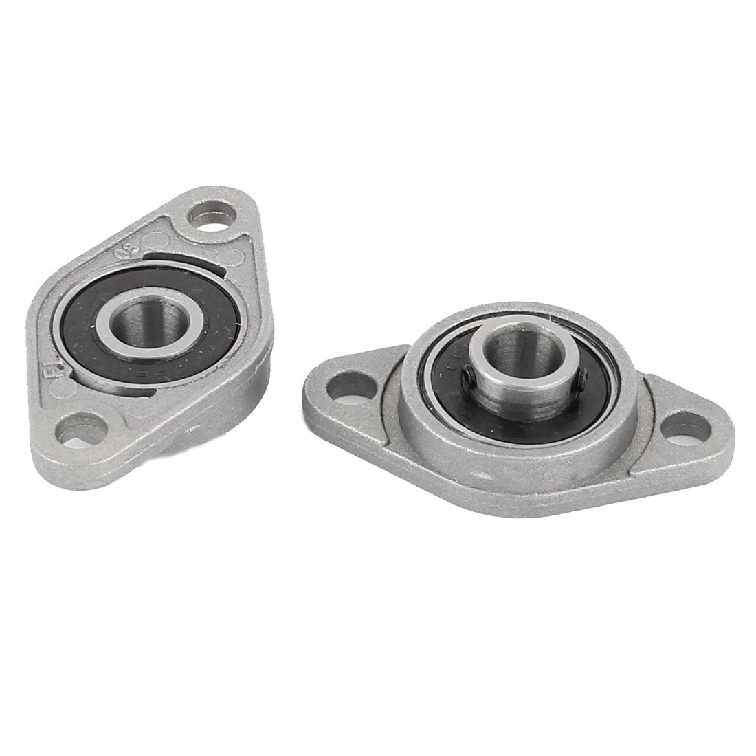 sourcingmap 2PCS KFL08 8mm Shaft Mount Self Aligning Pillow Block Flange Bearing