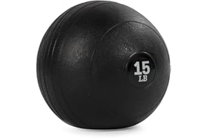 Titan Fitness Rubber Slam Ball, Dead Weight Ball Absorbs Impact, Minimal Bounce, Textured Surface for Strength and Conditioning, Cardio Workouts, Full Body Workout