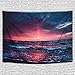 MARTINE MALL Tapestry Wall Tapestry Wall Hanging Tapestries Hawaiian Wave Wall Tapestries, Splendid Sea with Sun Wall Blanket Wall Art for Home Living Room Dorm Decor, 59.1