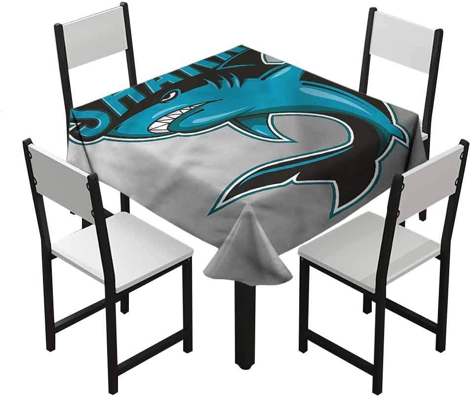Zara Henry Shark Tablecloths Angry Danger Fish Fins W65 xL65 Table Party Tablecloth