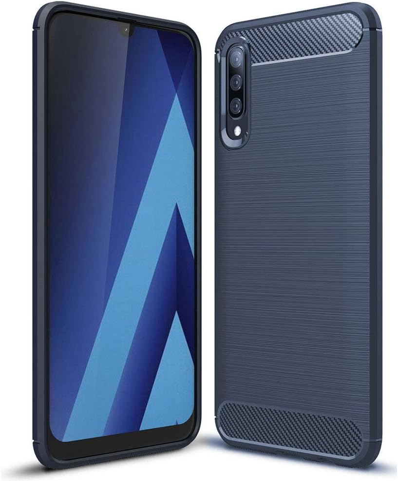 Galaxy A50 Case, SKTGSLAMY Slim Soft TPU Scratch Resistant Shock Absorption Case Cover for Samsung Galaxy A50 (Blue)