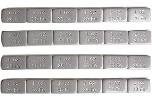 ACCRETION 1 Oz Grey Adhesive Backed Wheel Weights (24 Oz Pack)